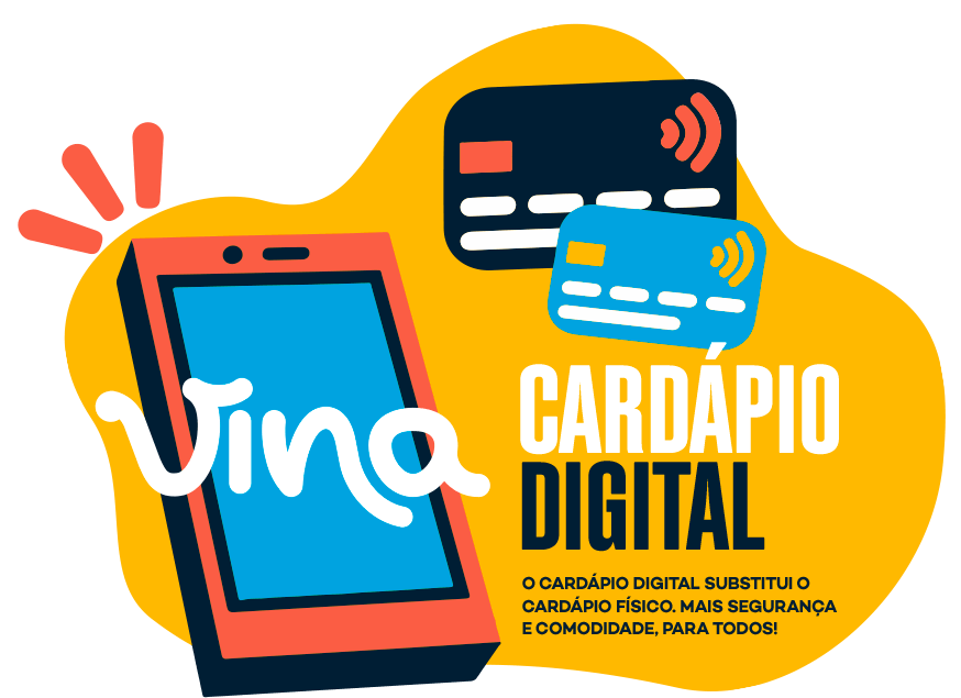 O cardápio digital substitui o cardápio físico. Mais segurança e comodidade, para todos!