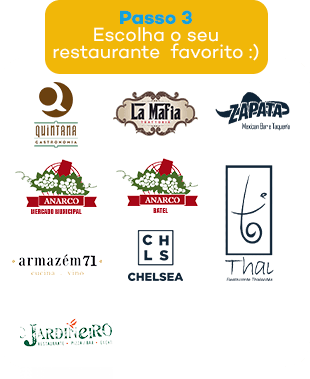 Passo 3 - Escolha o seu restaurante favorito